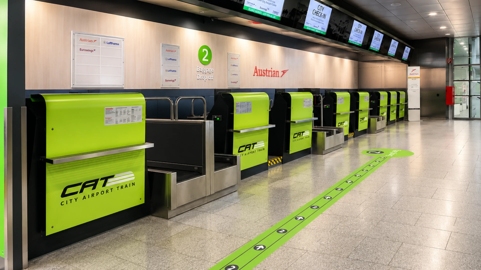 City Check-in vom CAT (City Airport Train)